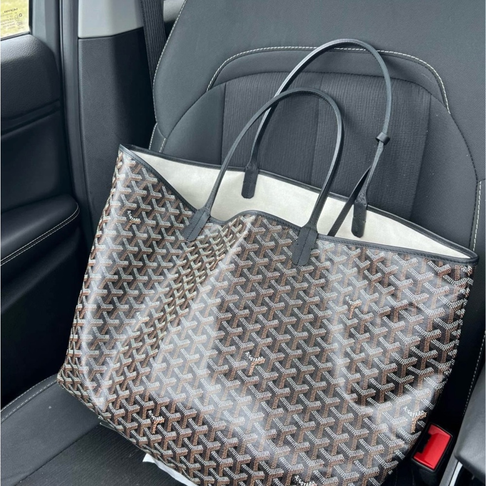 Goyard Brown and Black Tote Bag